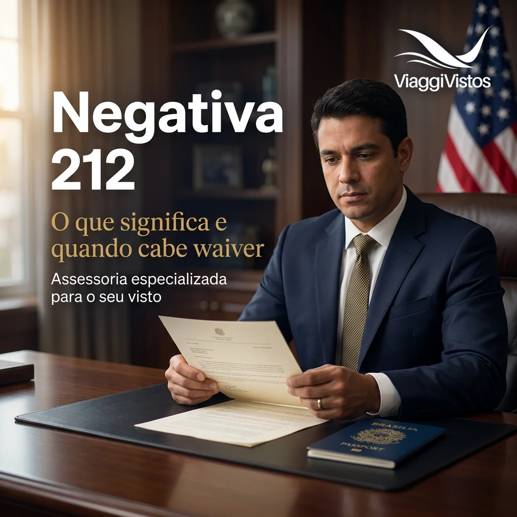 Visto americano negado na seção 212: o que significa e quando cabe waiver