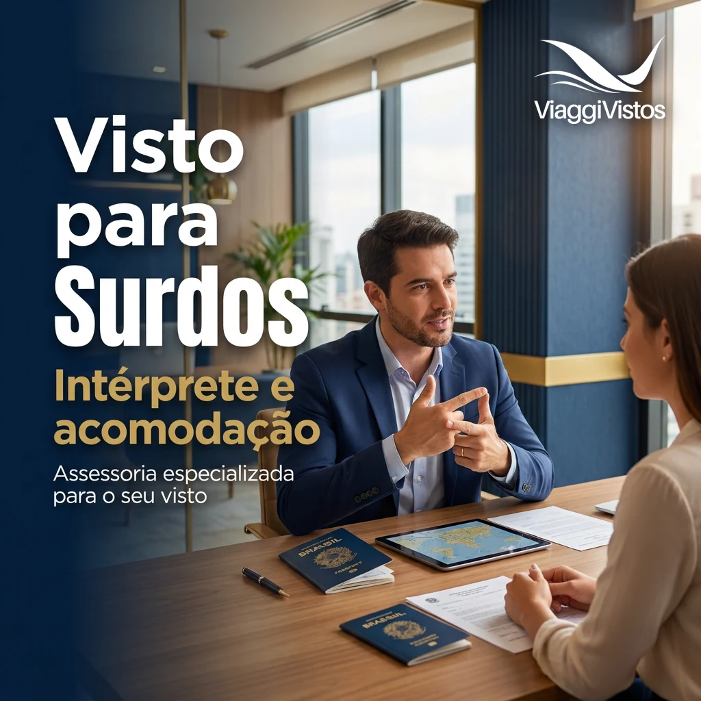 Visto americano para surdos: intérprete, acomodação especial e como pedir