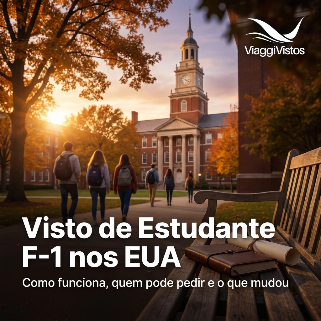 Visto de Estudante F-1 nos EUA: como funciona e o que muda em 2026