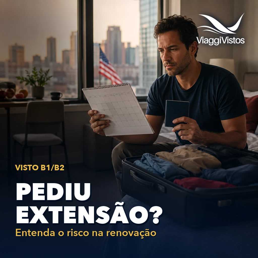 Extensão de visto nos EUA pode prejudicar a renovação?