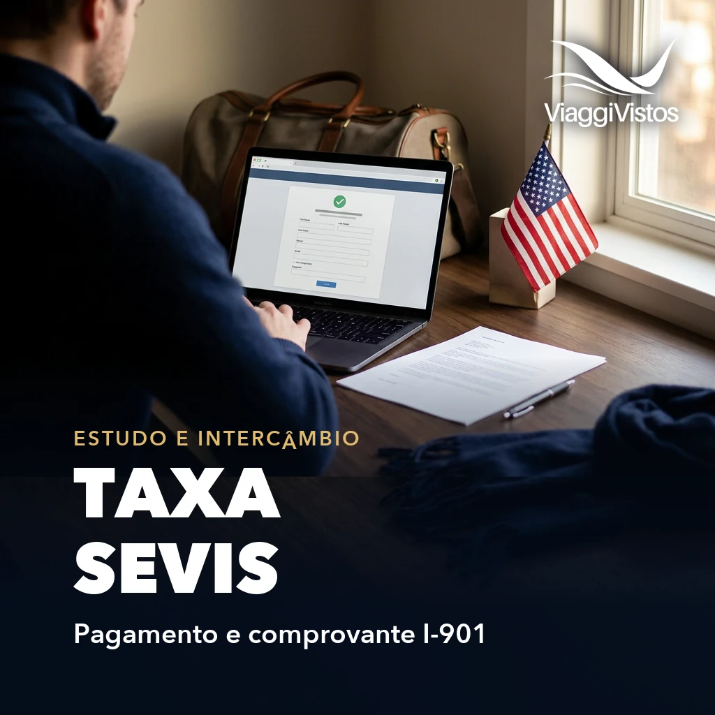 Taxa SEVIS I-901: quem paga, valores e como conferir o comprovante