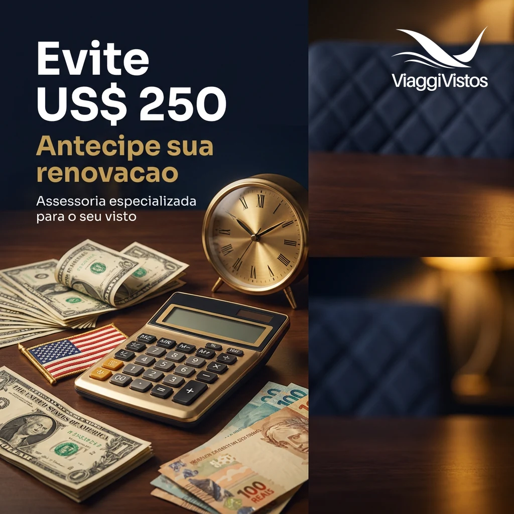 Antecipar a renovação do visto americano pode evitar taxa extra de US$ 250