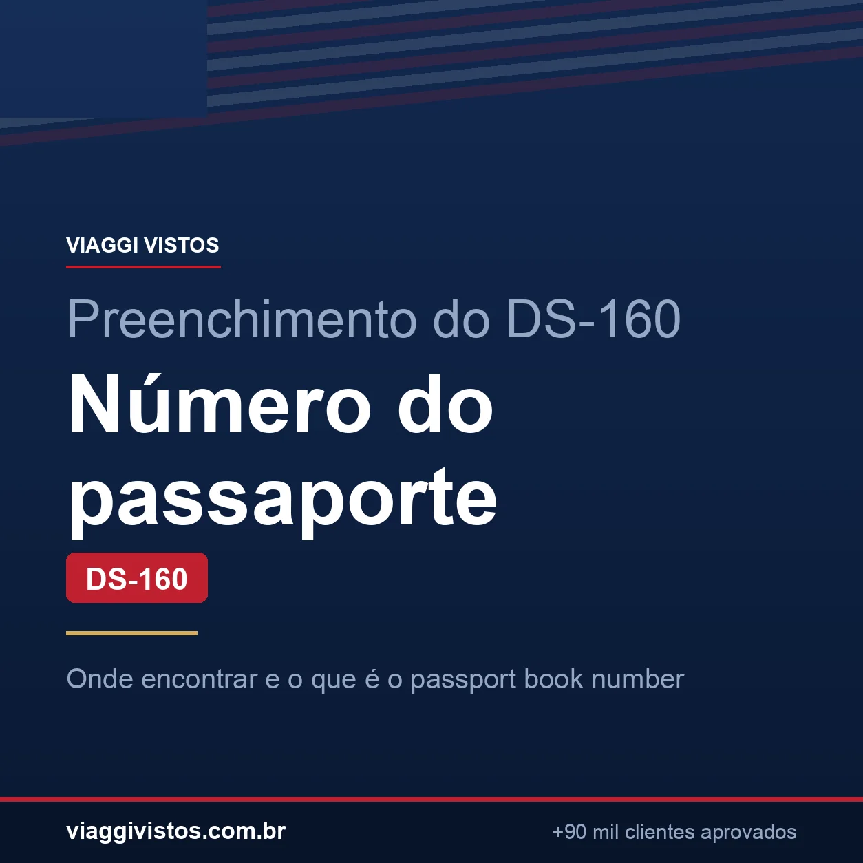 Número do Passaporte e Passport Book Number no DS-160