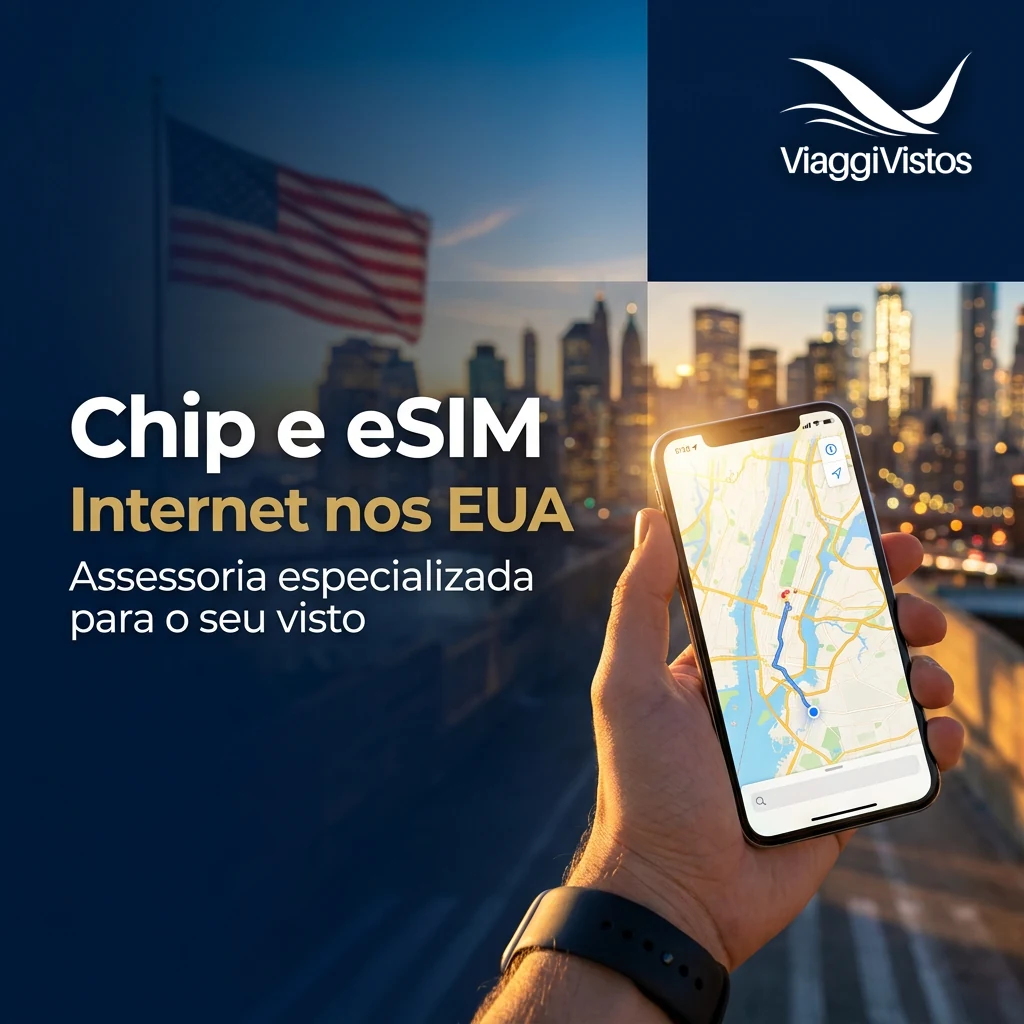 Chip Internacional e eSIM para os EUA (2026)