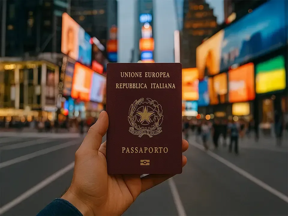 Imagem ilustrativa: ESTA no Passaporte Europeu